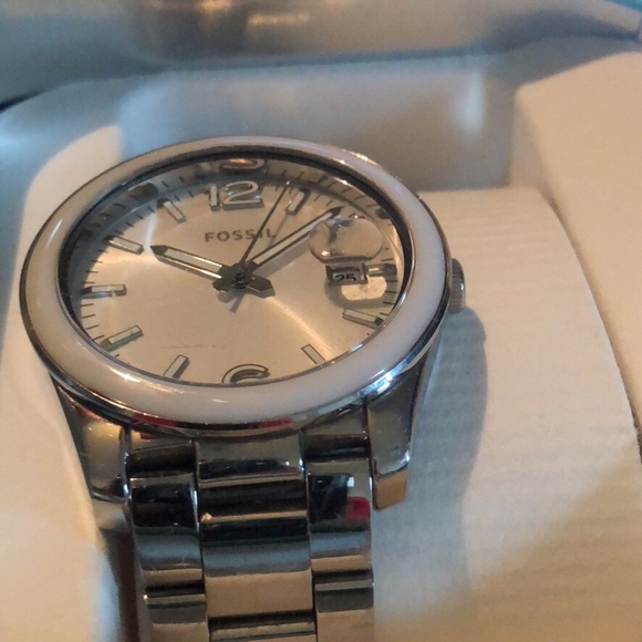 Silver Fossil Watch - Picture 2 of 2